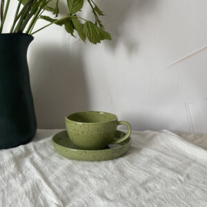 Чашка 250 мл з тарілочкою 15 см "Olive"