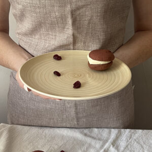 Тарілка 21 см з вкрапленням