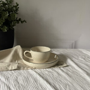 Чашка 150 мл з тарілочкою 15 см "Grey fog"