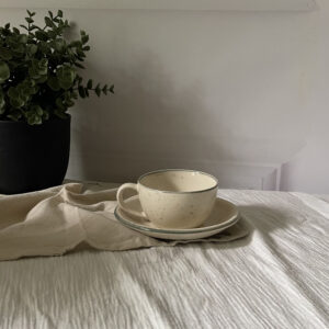 Чашка 250 мл з блюдцем "Grey fog"