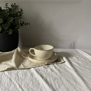 Чашка 250 мл з тарілочкою 15 см "Grey fog"